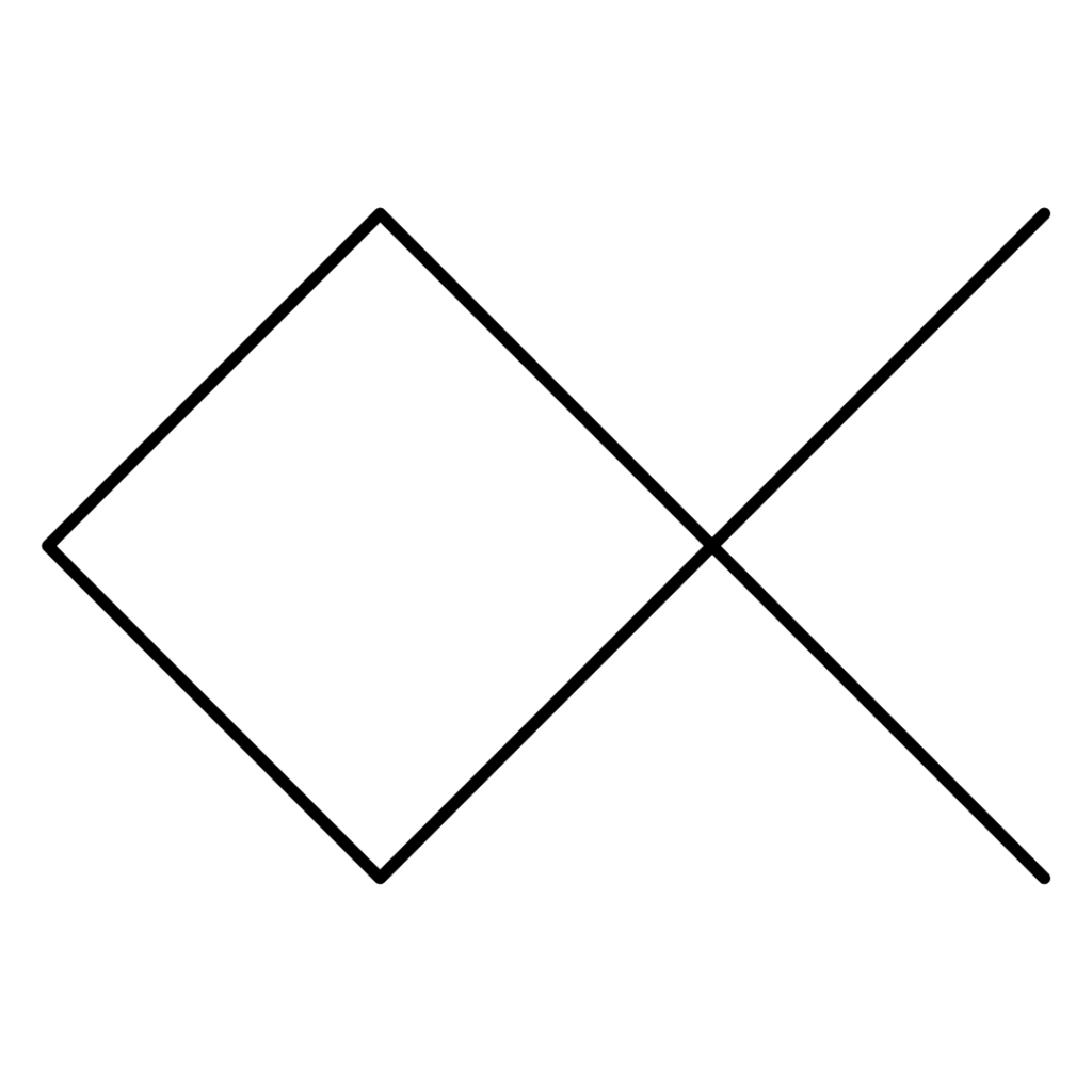 Semi-Flexible Cancellation Policy icon with a stylized 'X' over a diamond shape, representing the option to cancel with a 90-day notice